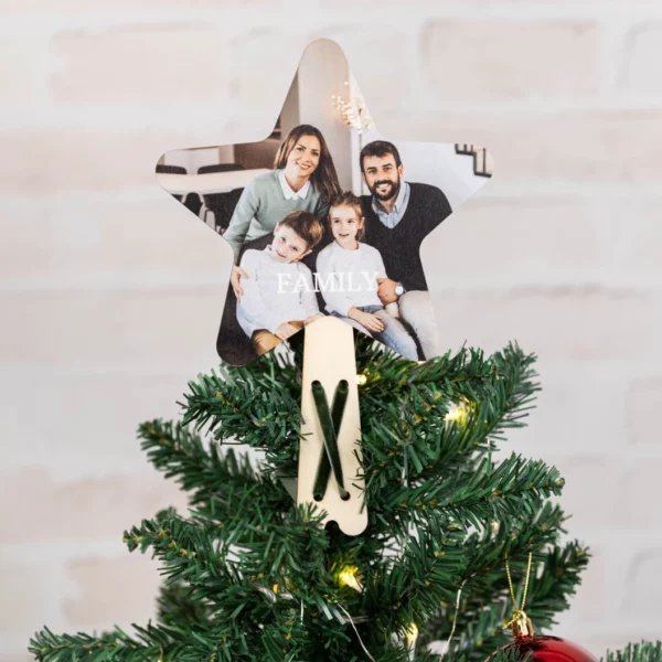 Estrellas personalizadas para el árbol de Navidad