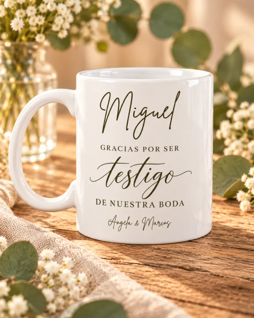 Taza Personalizada Para Testigo