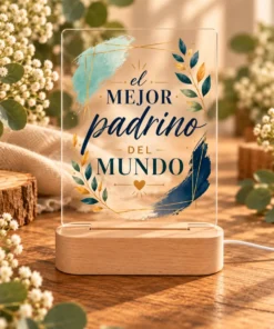 Lámpara 3D Para Padrino