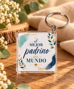 Llavero De Metacrilato Para Padrino