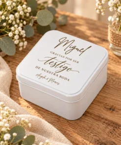 Caja Metálica Cuadrada Personalizada