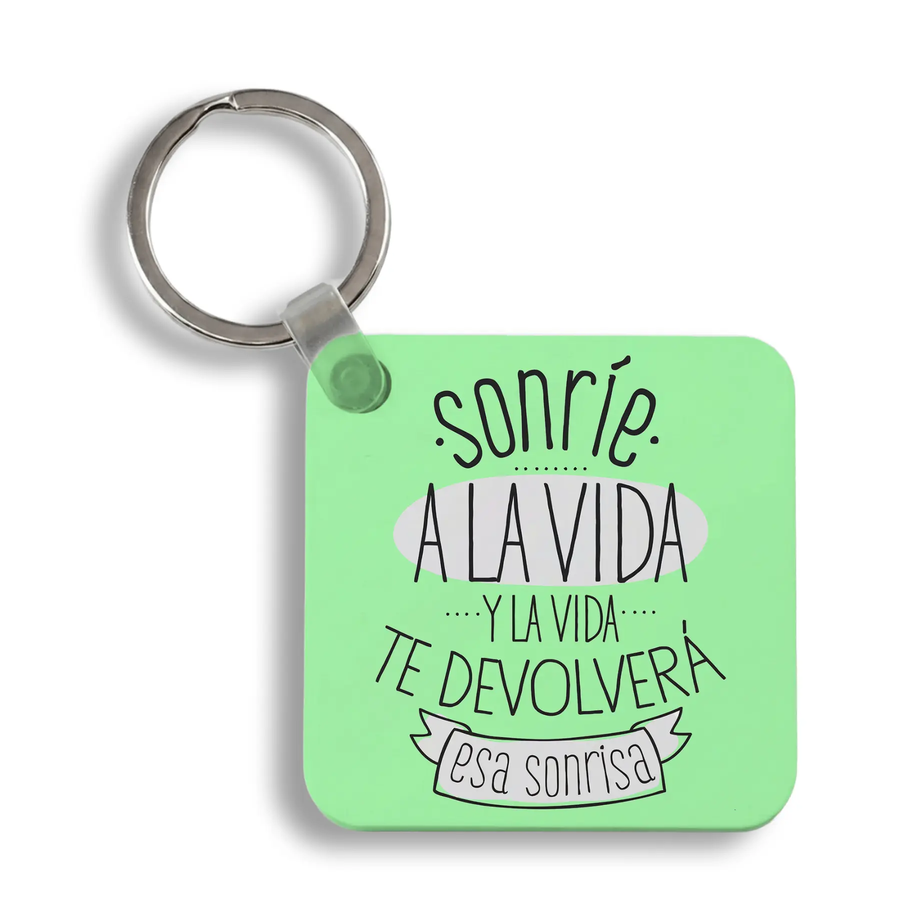Llavero Metal Cuadrado Personalizado - Imagen 4