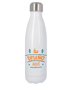 Termo de Acero Inoxidable Blanco Personalizable