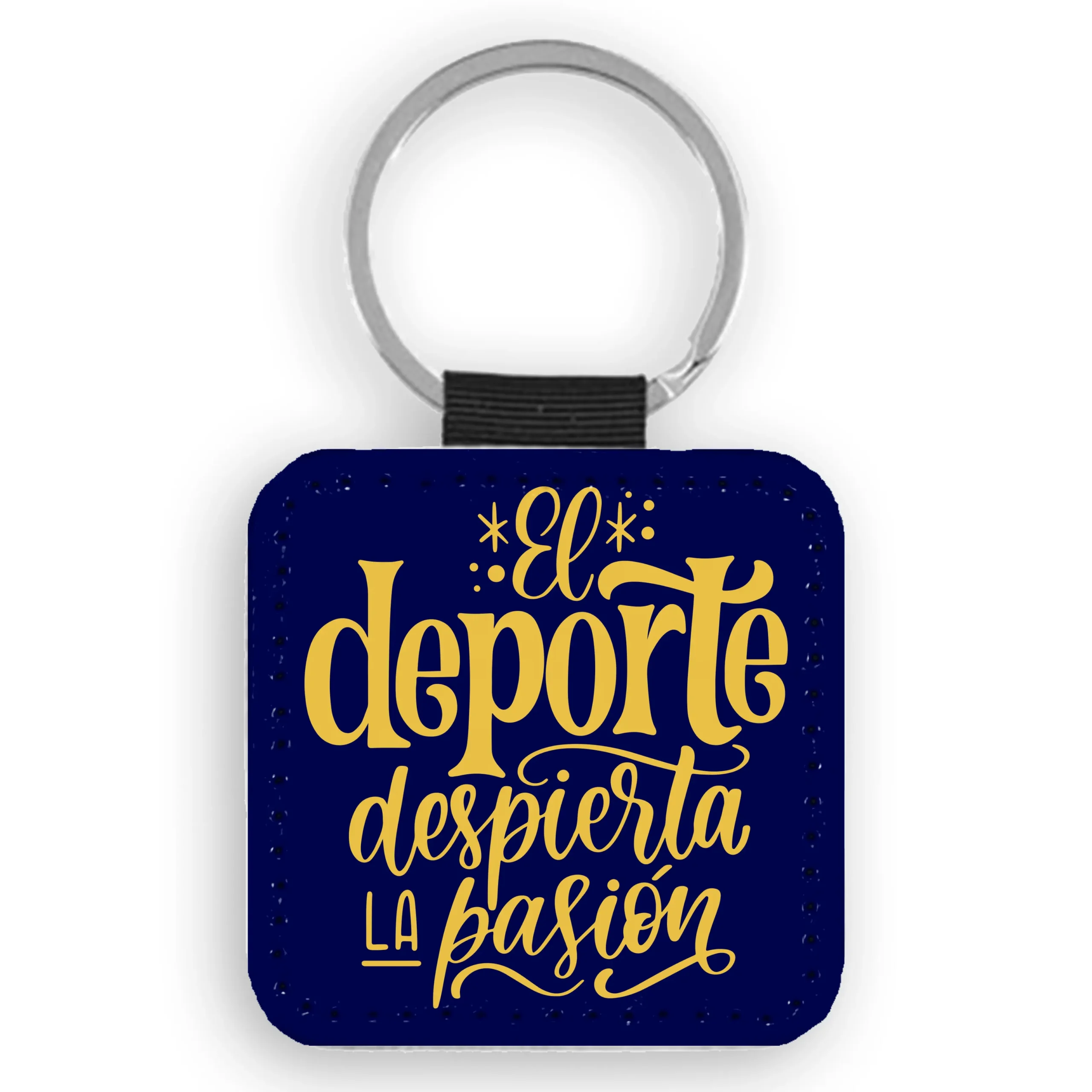 Llavero Cuadrado de Polipiel Personalizable - Imagen 4