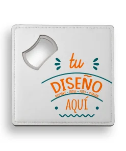 Posavasos de polipiel con abrebotellas