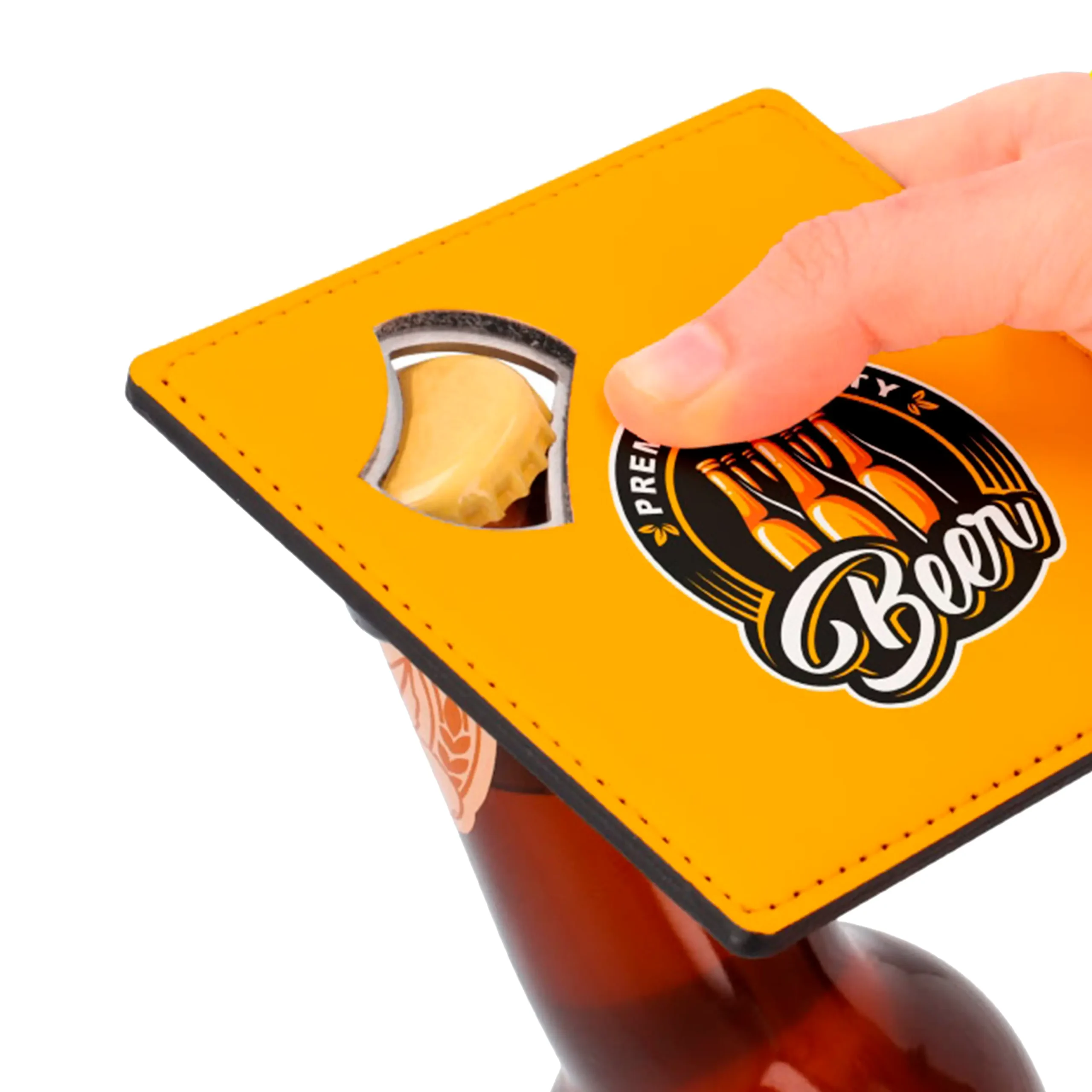 Posavasos de polipiel con abrebotellas - Imagen 5